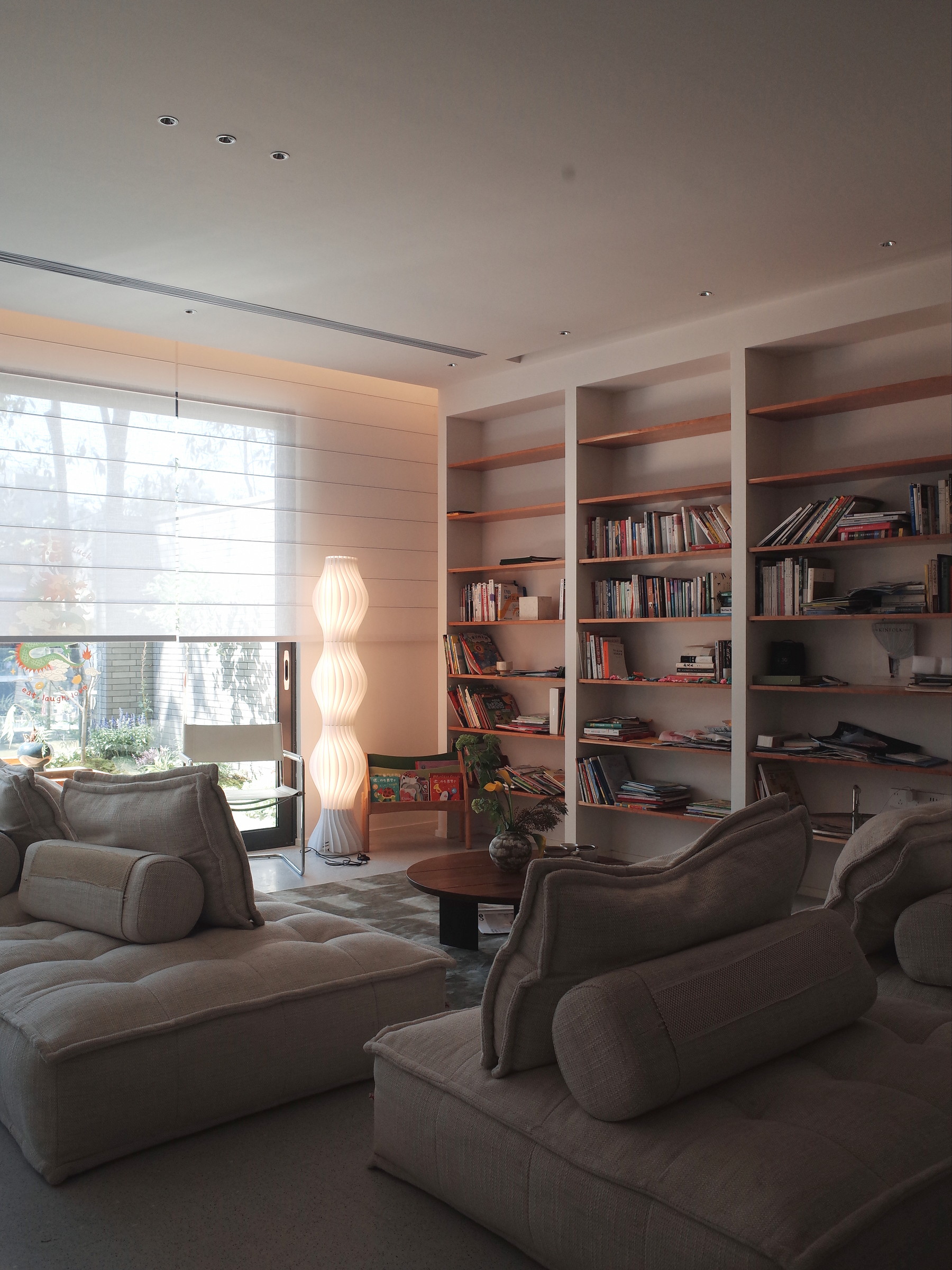 Interior photo of the designer’s own 400 sqm lake-view villa